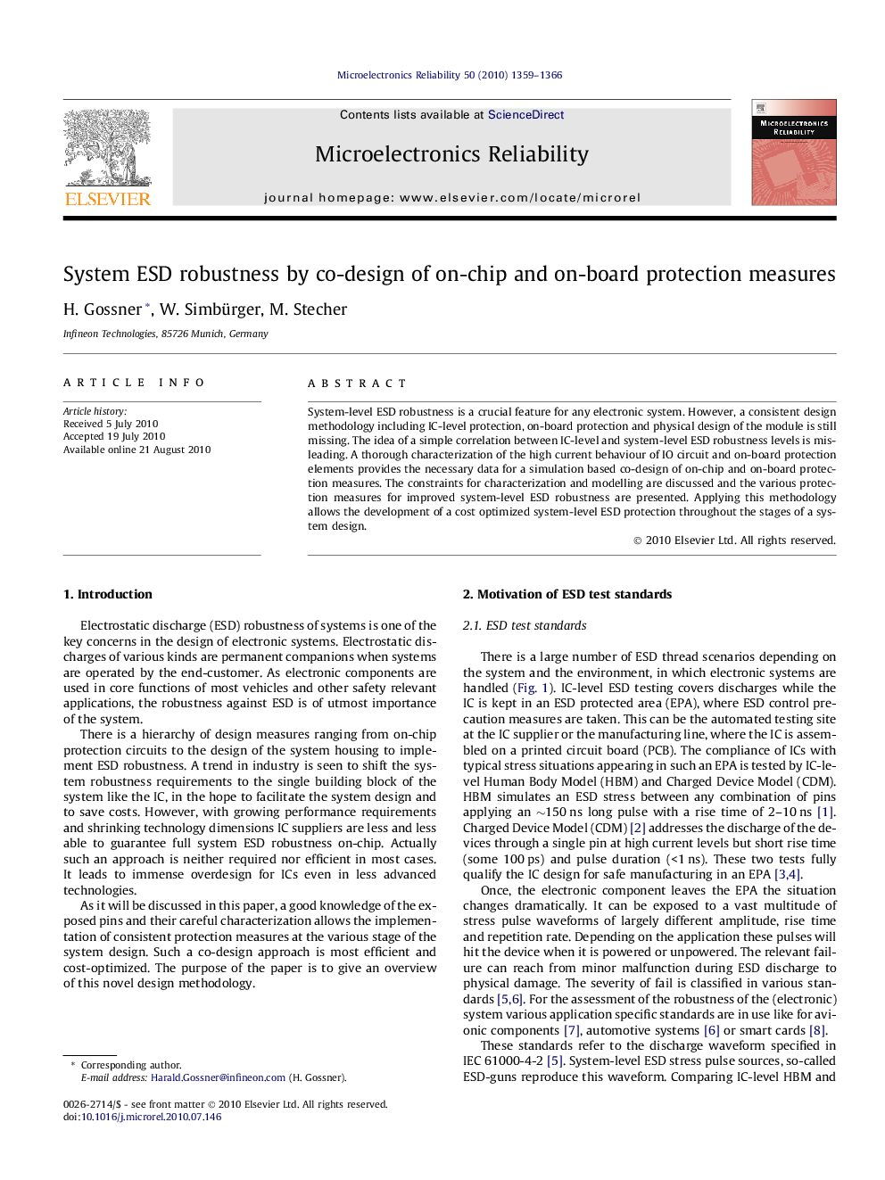 System ESD robustness by co-design of on-chip and on-board protection measures