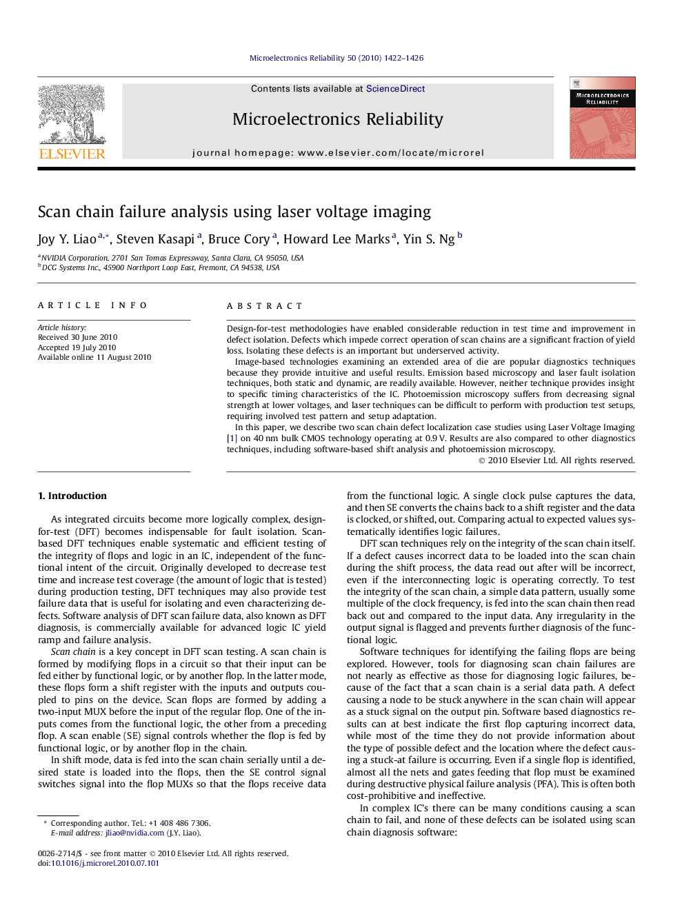 Scan chain failure analysis using laser voltage imaging