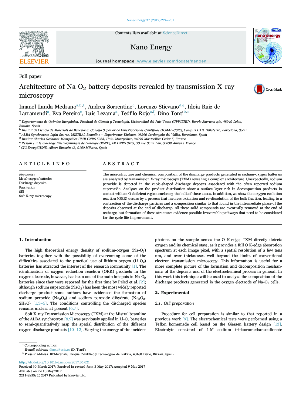 Architecture of Na-O2 battery deposits revealed by transmission X-ray microscopy