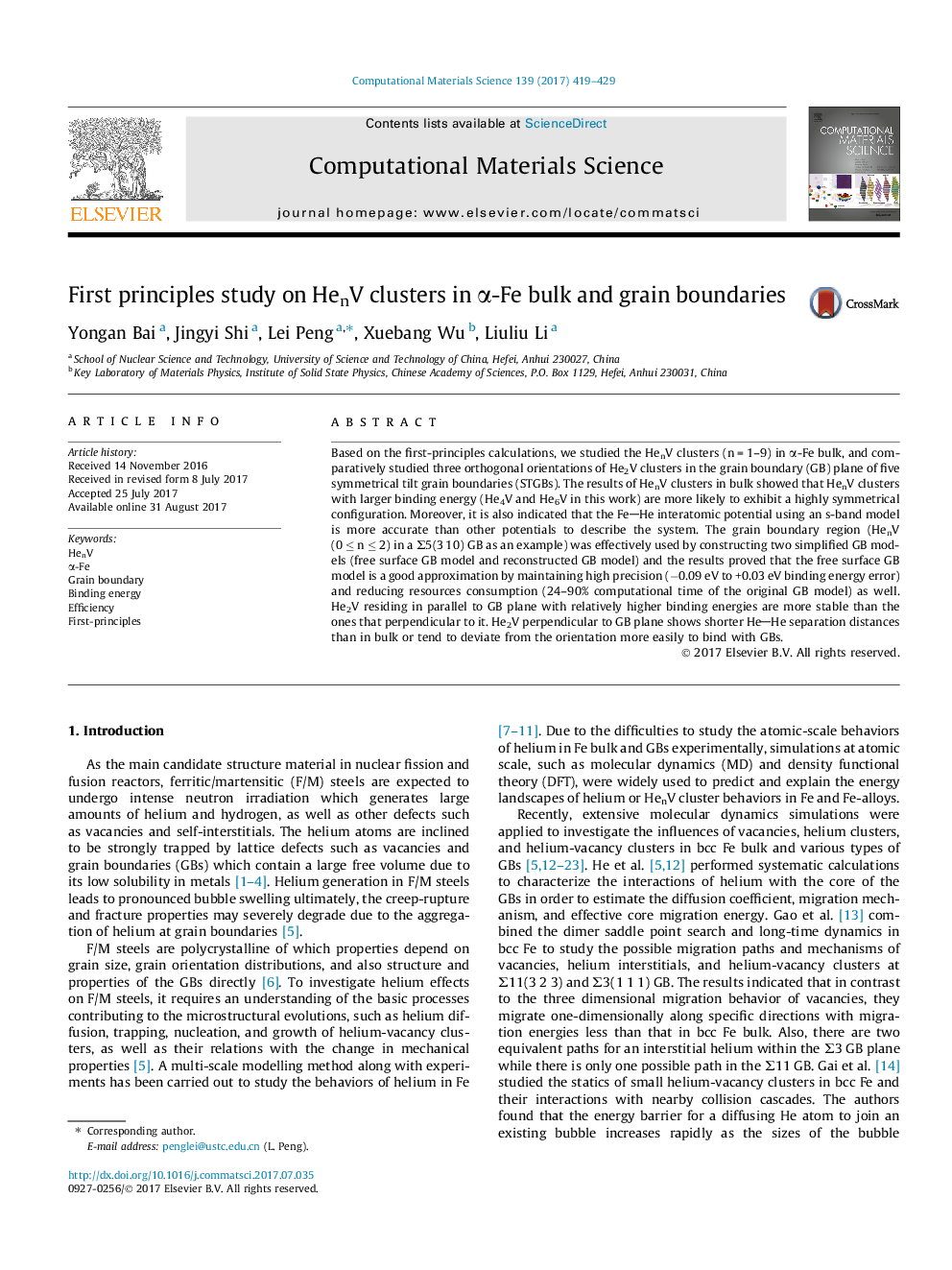 First principles study on HenV clusters in Î±-Fe bulk and grain boundaries