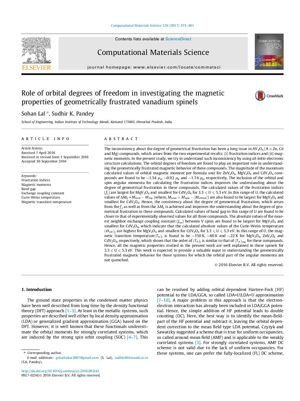 Role of orbital degrees of freedom in investigating the magnetic properties of geometrically frustrated vanadium spinels