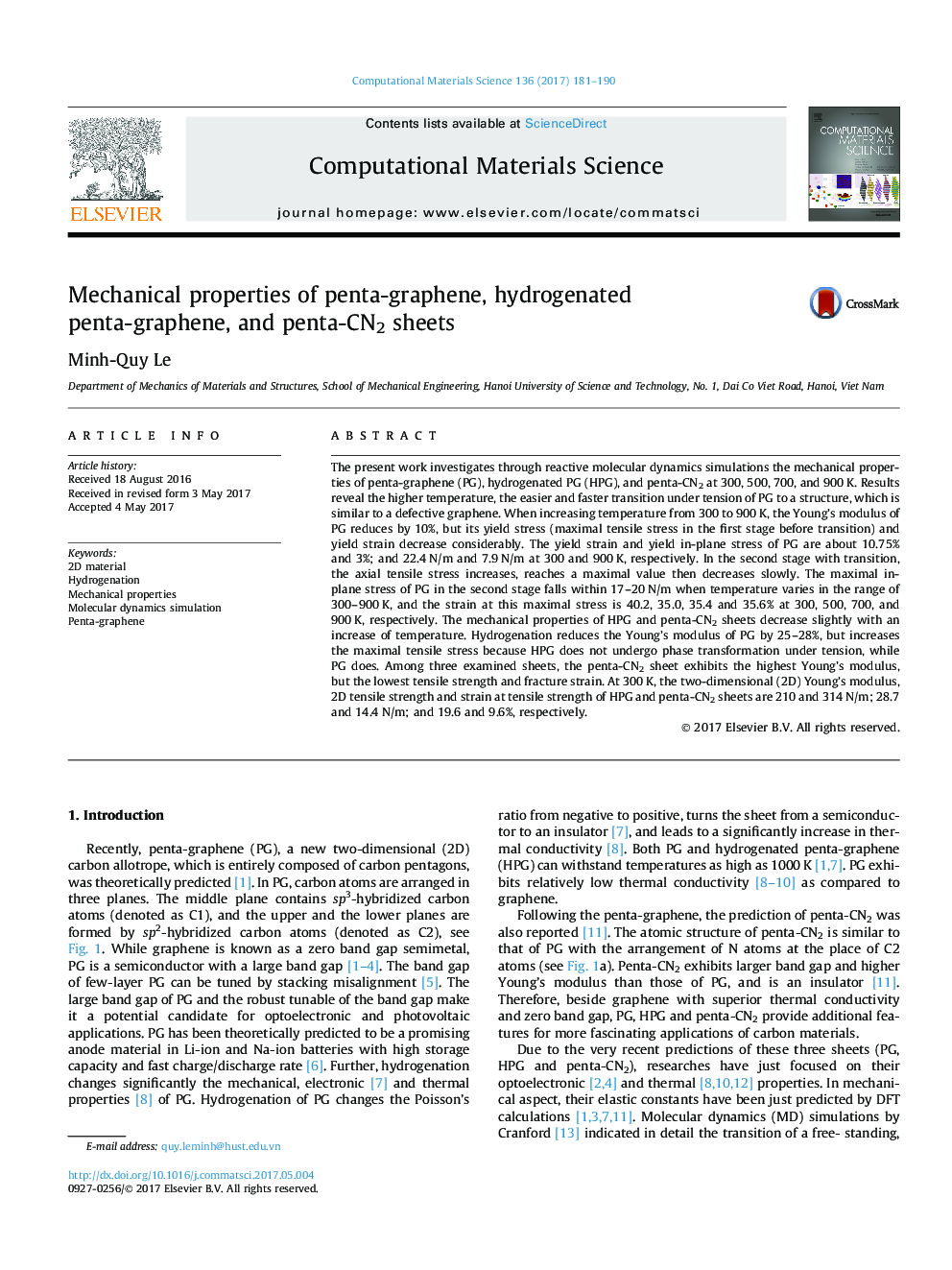 Mechanical properties of penta-graphene, hydrogenated penta-graphene, and penta-CN2 sheets