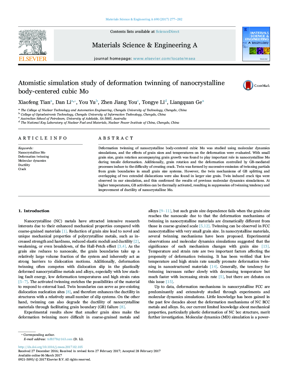 Atomistic simulation study of deformation twinning of nanocrystalline body-centered cubic Mo