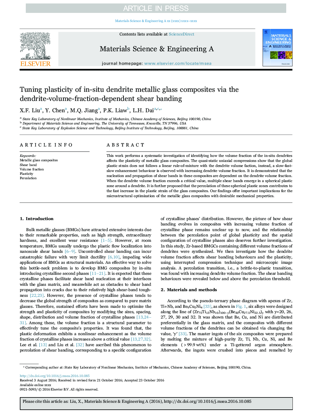 Tuning plasticity of in-situ dendrite metallic glass composites via the dendrite-volume-fraction-dependent shear banding