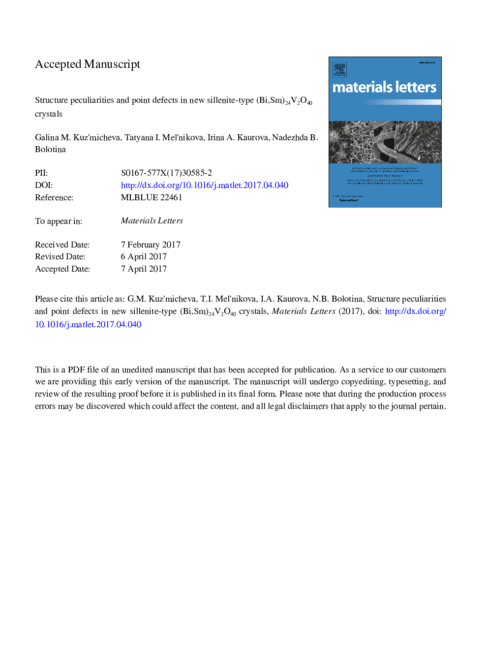 Structure peculiarities and point defects in new sillenite-type (Bi,Sm)24V2O40 crystals