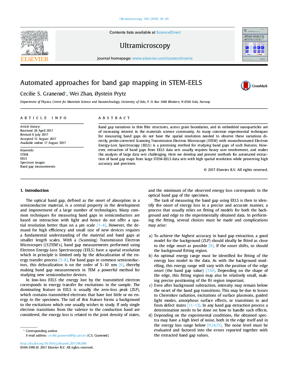 Automated approaches for band gap mapping in STEM-EELS