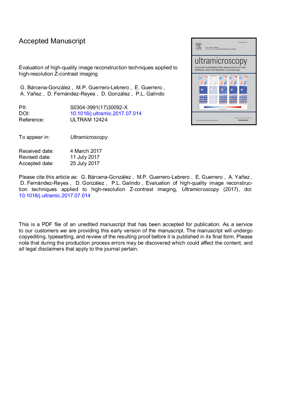 Evaluation of high-quality image reconstruction techniques applied to high-resolution Z-contrast imaging