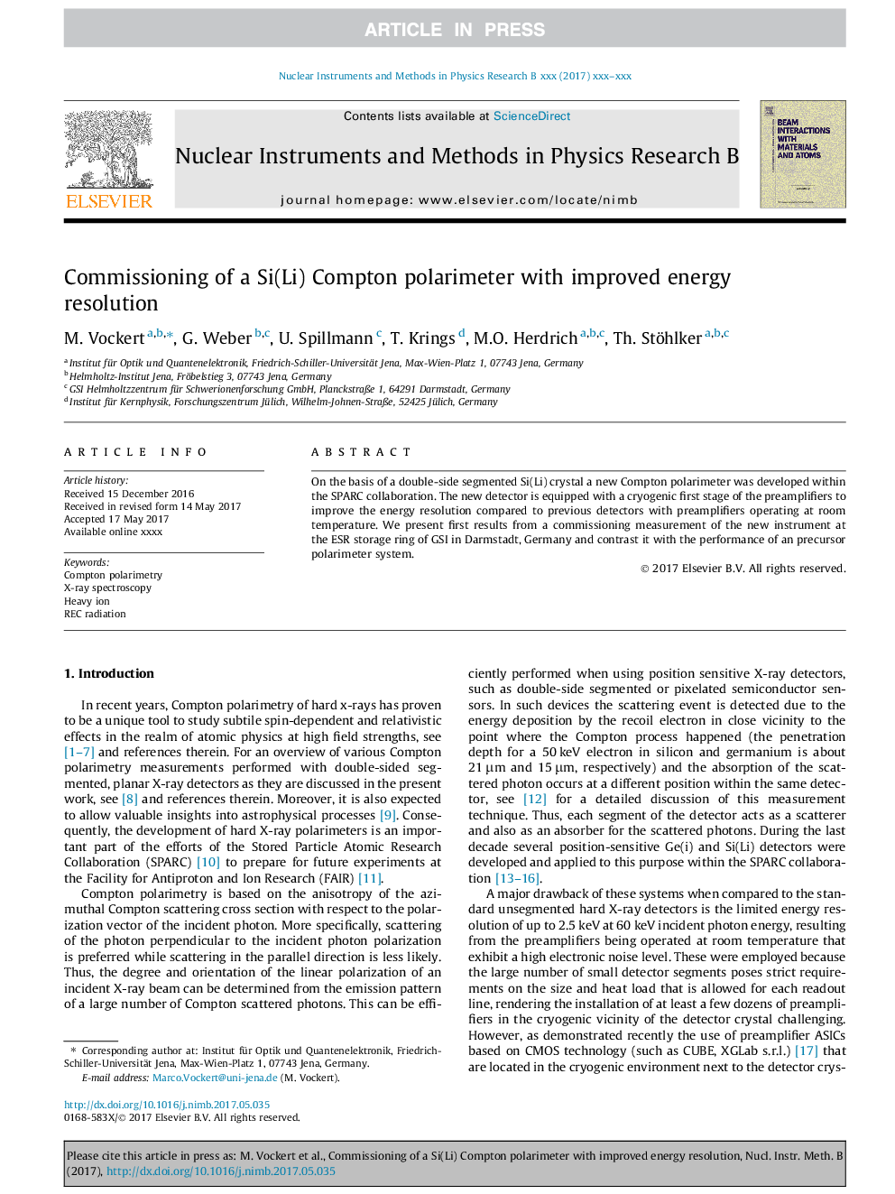 Commissioning of a Si(Li) Compton polarimeter with improved energy resolution