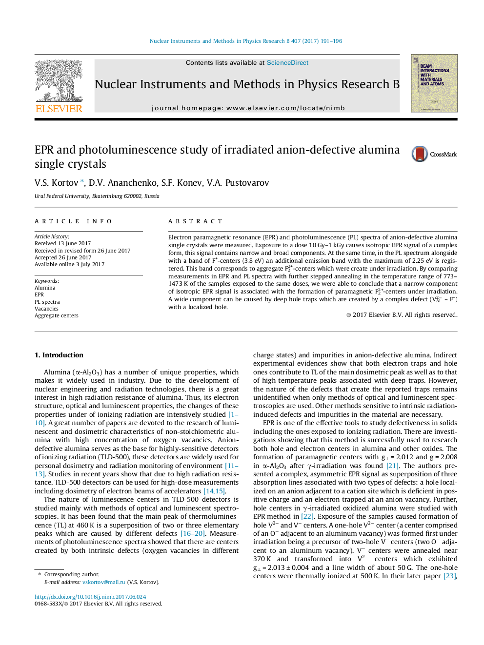 EPR and photoluminescence study of irradiated anion-defective alumina single crystals