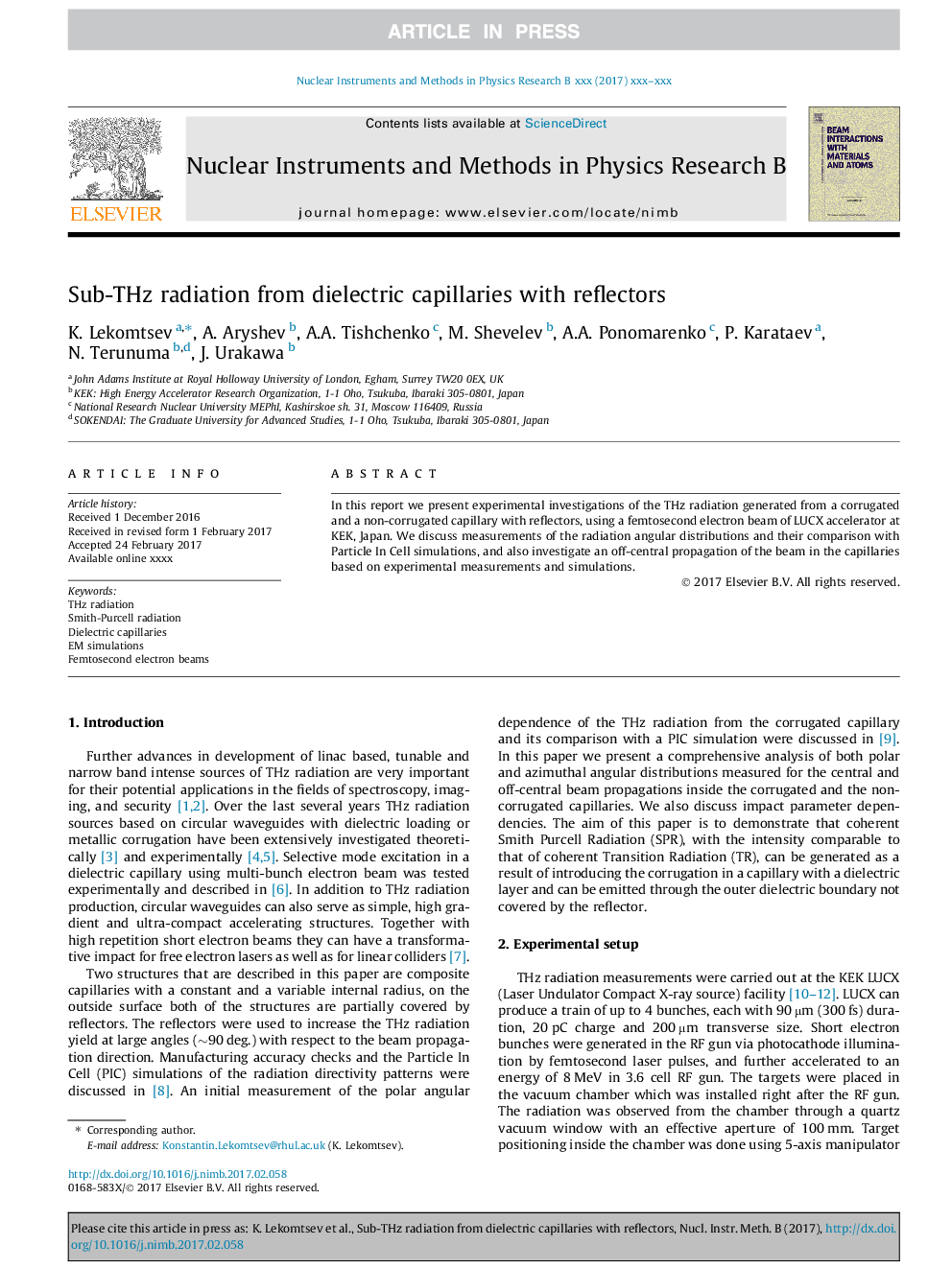 Sub-THz radiation from dielectric capillaries with reflectors