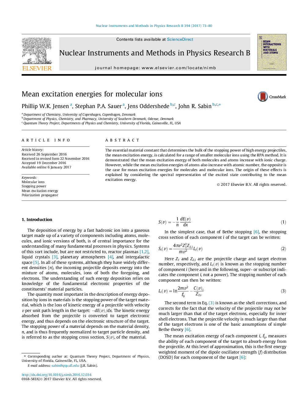 Mean excitation energies for molecular ions