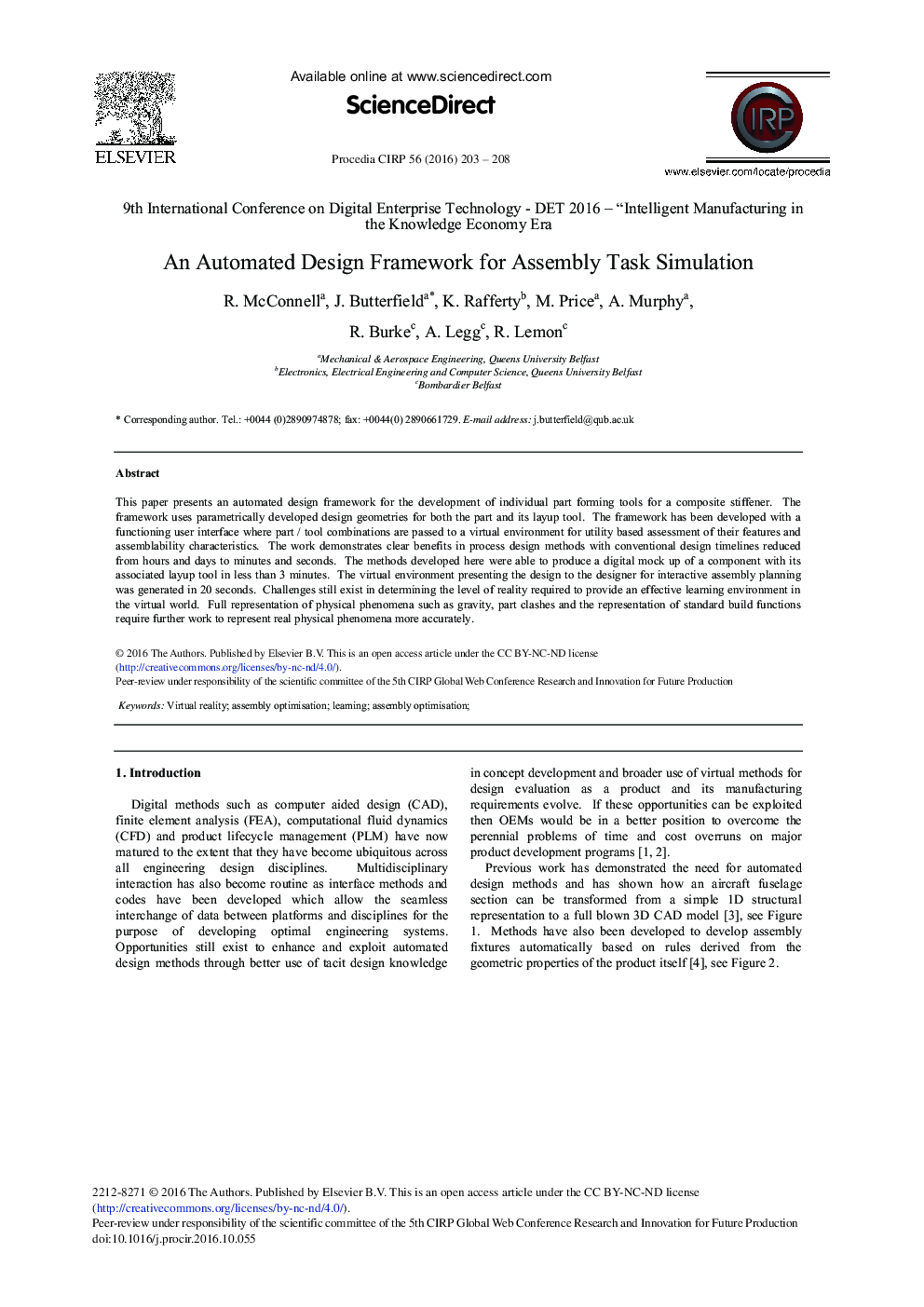 An Automated Design Framework for Assembly Task Simulation