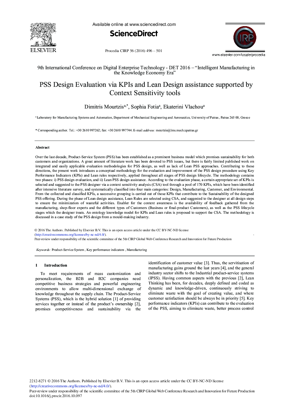 PSS Design Evaluation via KPIs and Lean Design Assistance Supported by Context Sensitivity Tools