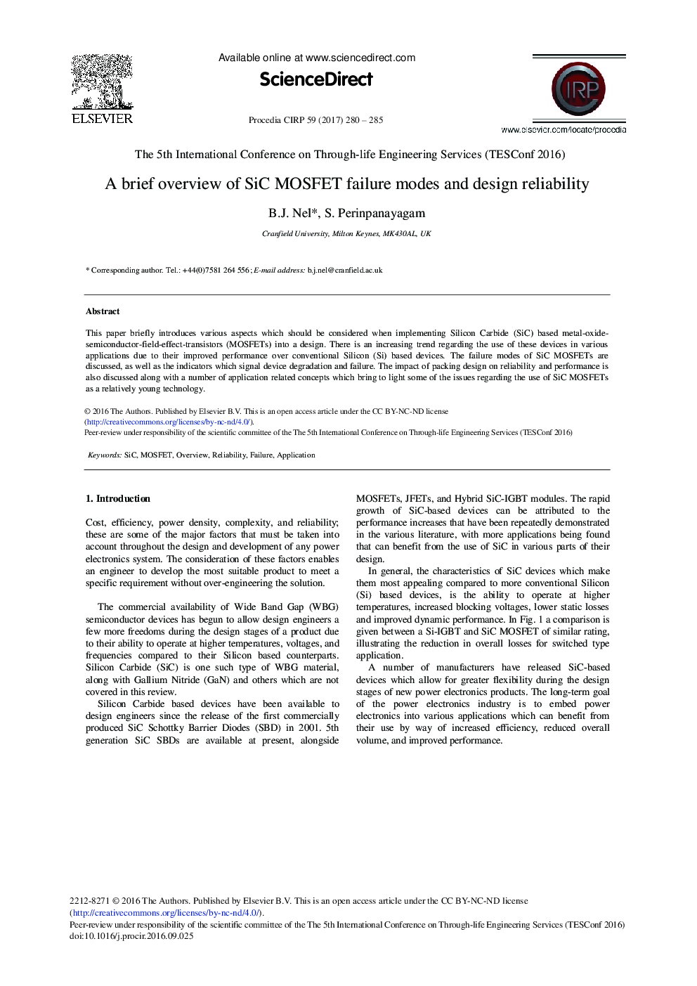 A Brief Overview of SiC MOSFET Failure Modes and Design Reliability