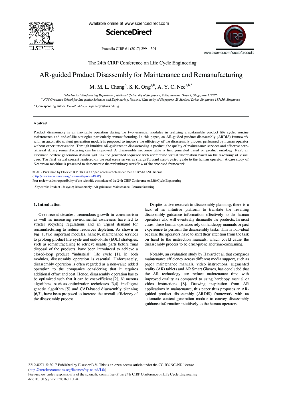 AR-guided Product Disassembly for Maintenance and Remanufacturing