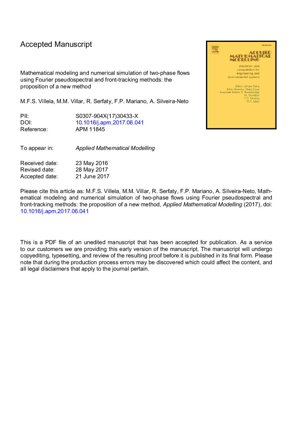 Mathematical modeling and numerical simulation of two-phase flows using Fourier pseudospectral and front-tracking methods: The proposition of a new method