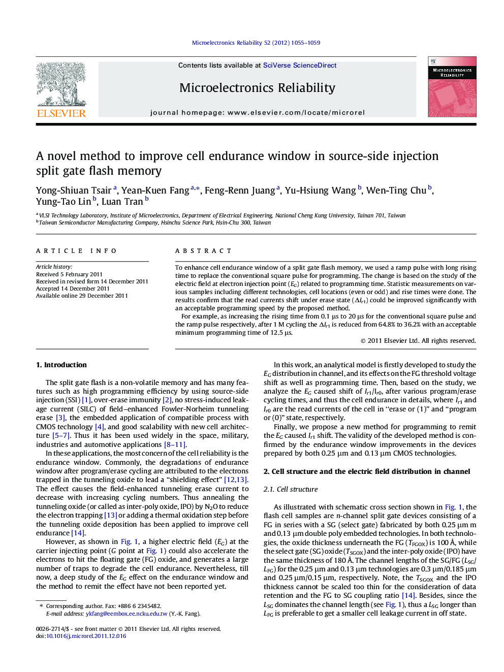 A novel method to improve cell endurance window in source-side injection split gate flash memory