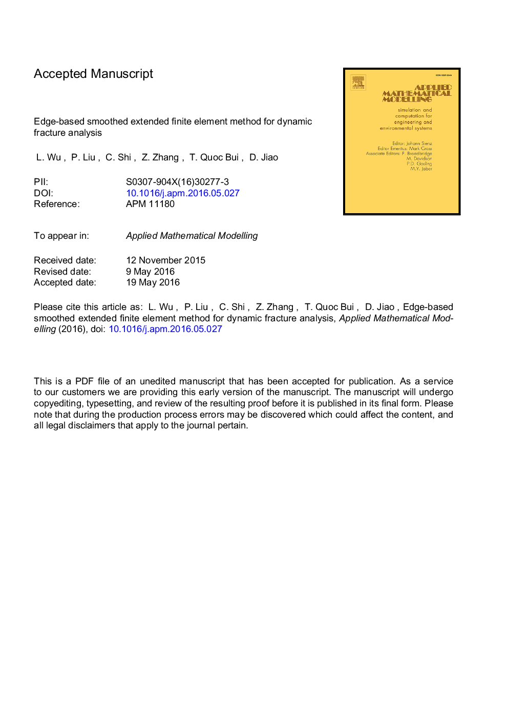 Edge-based smoothed extended finite element method for dynamic fracture analysis