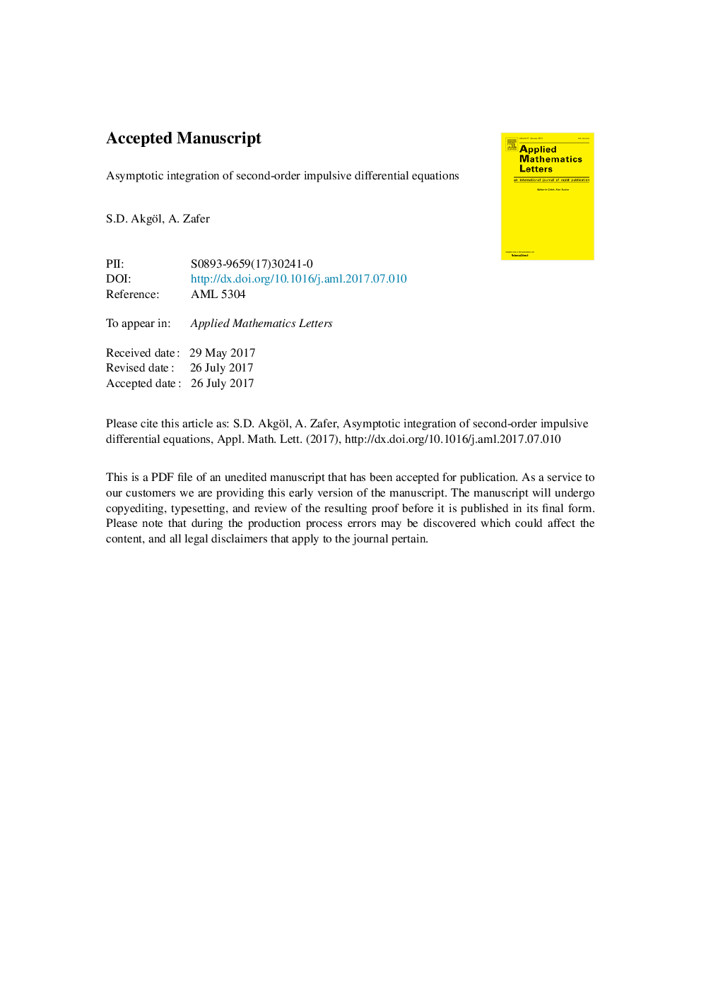 Asymptotic integration of second-order impulsive differential equations