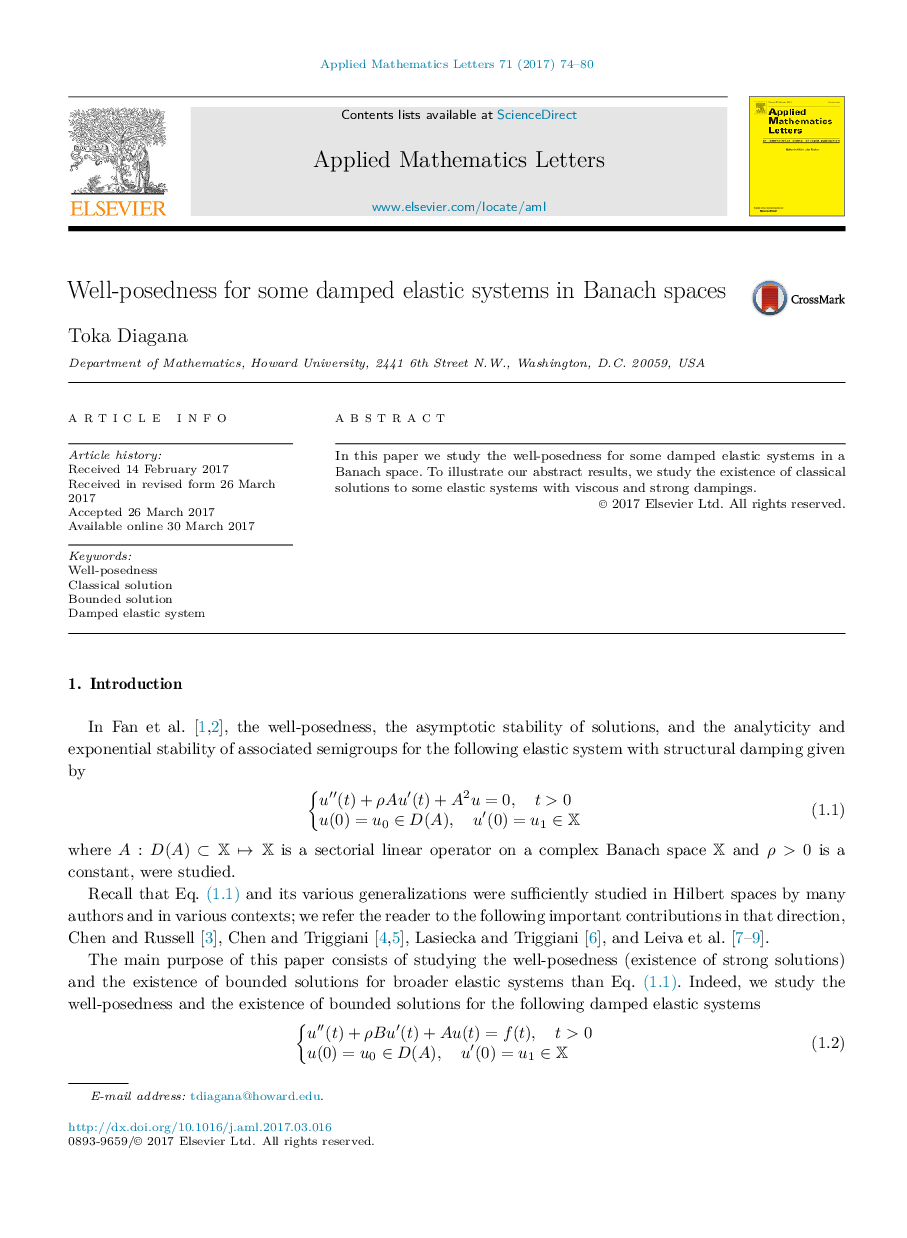 Well-posedness for some damped elastic systems in Banach spaces