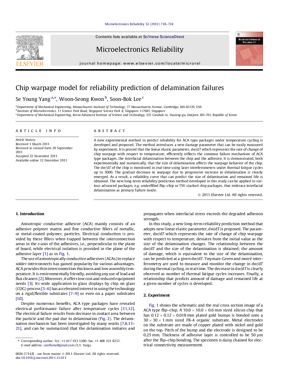 Chip warpage model for reliability prediction of delamination failures