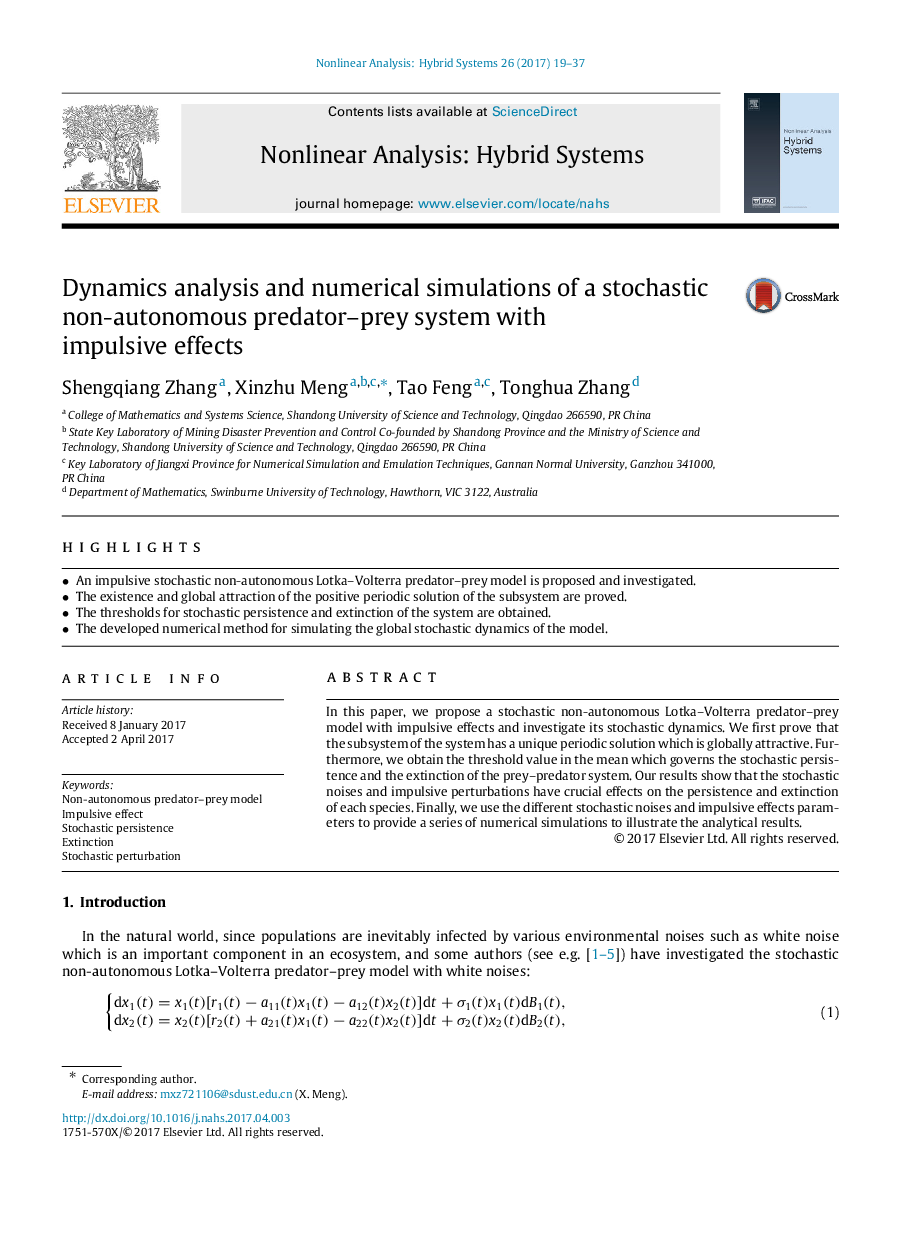 Dynamics analysis and numerical simulations of a stochastic non-autonomous predator-prey system with impulsive effects