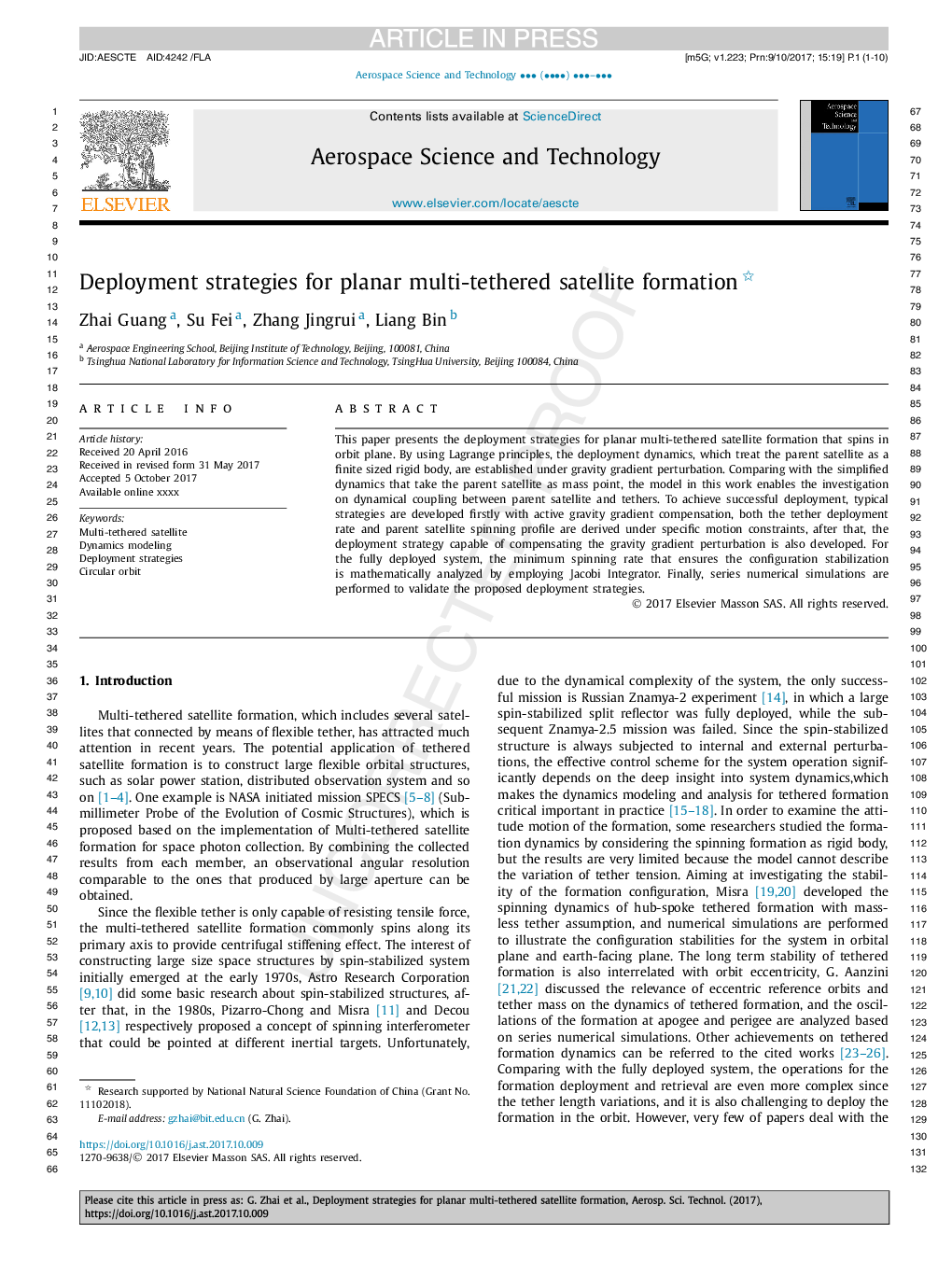 Deployment strategies for planar multi-tethered satellite formation