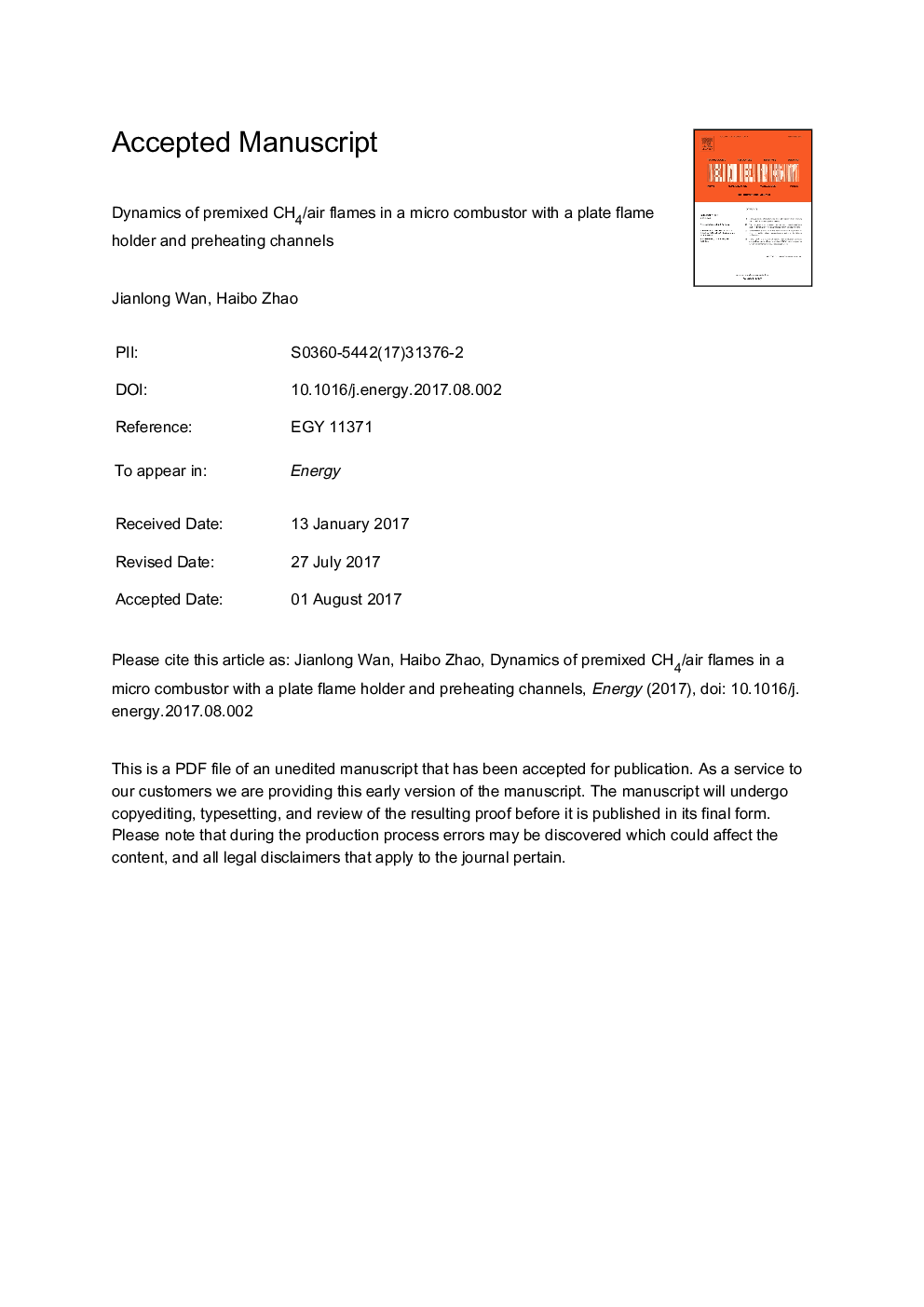 Dynamics of premixed CH4/air flames in a micro combustor with a plate flame holder and preheating channels