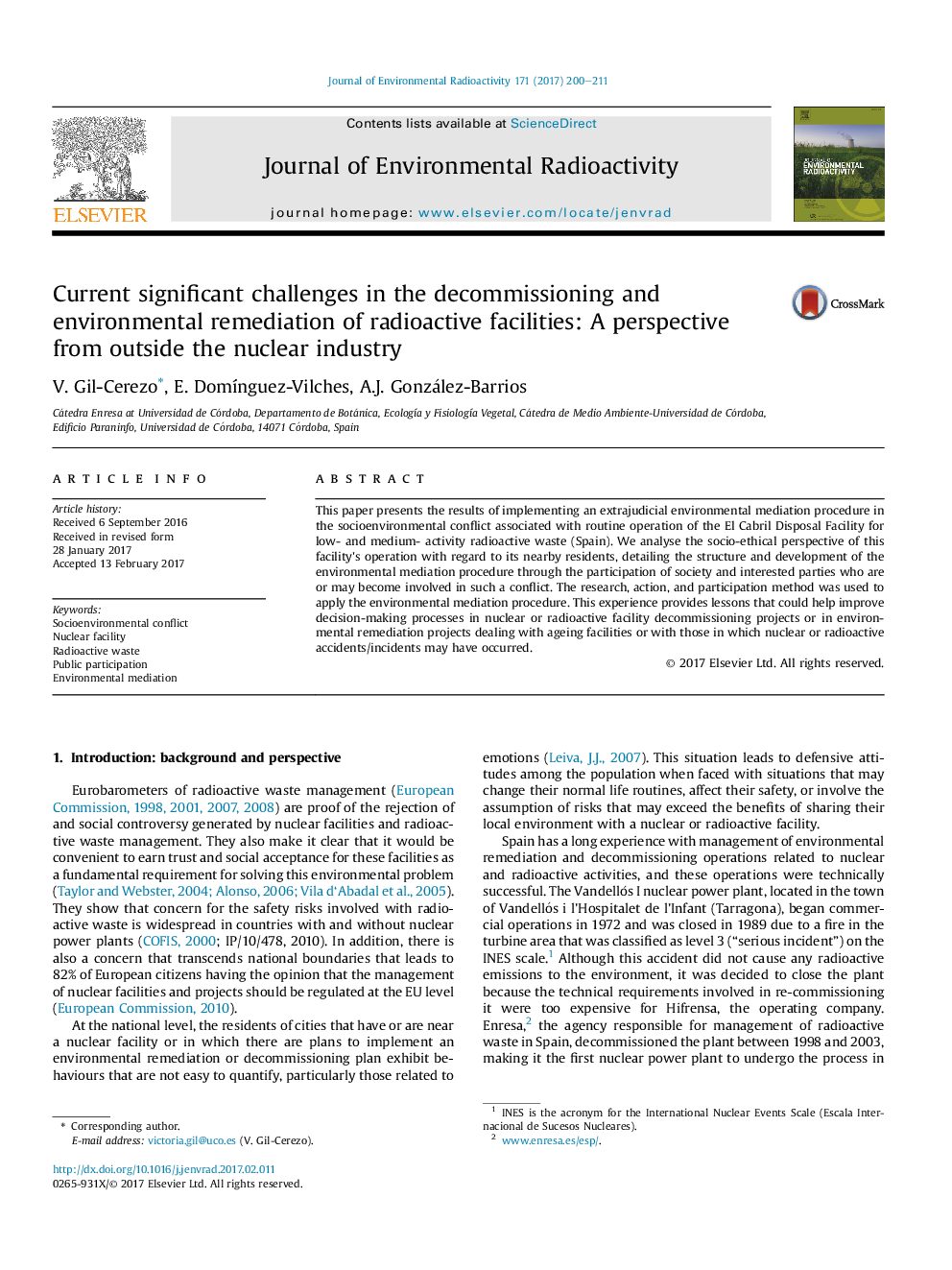 Current significant challenges in the decommissioning and environmental remediation of radioactive facilities: A perspective from outside the nuclear industry