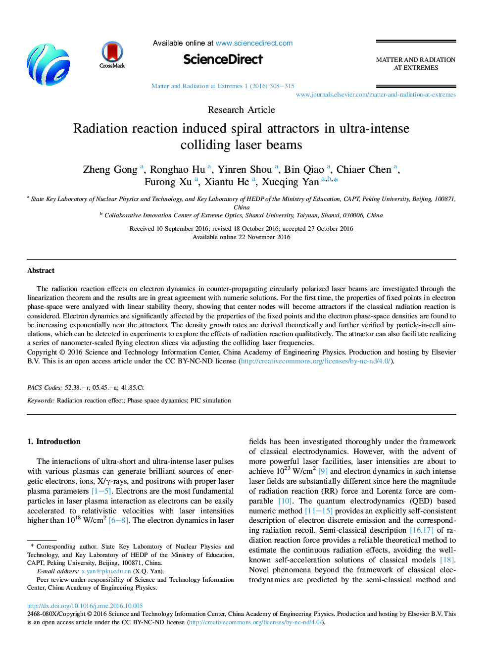 Radiation reaction induced spiral attractors in ultra-intense colliding laser beams