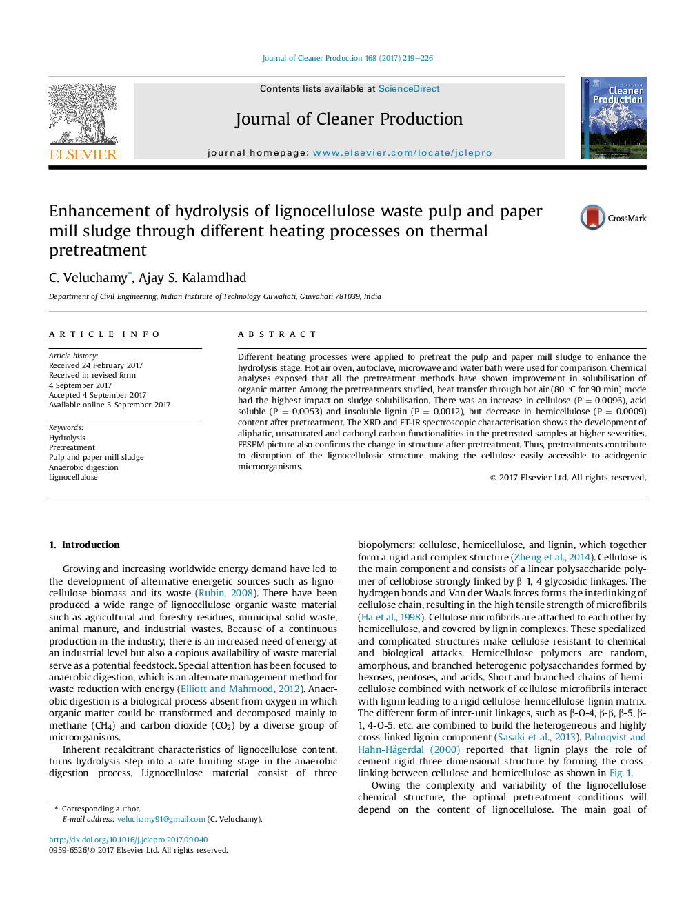 Enhancement of hydrolysis of lignocellulose waste pulp and paper mill sludge through different heating processes on thermal pretreatment