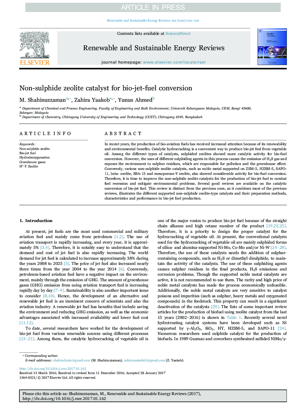 Non-sulphide zeolite catalyst for bio-jet-fuel conversion