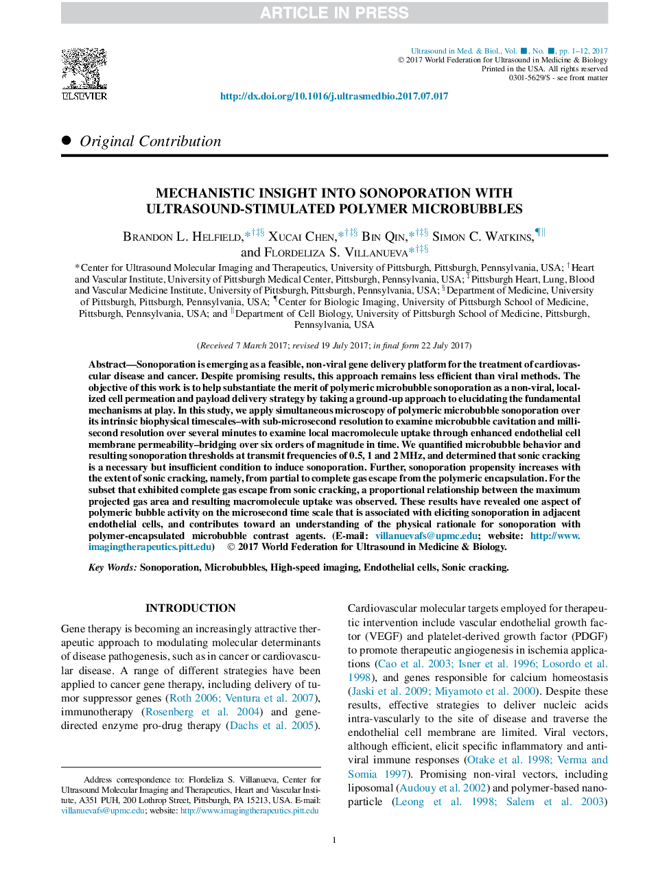 Mechanistic Insight into Sonoporation with Ultrasound-Stimulated Polymer Microbubbles