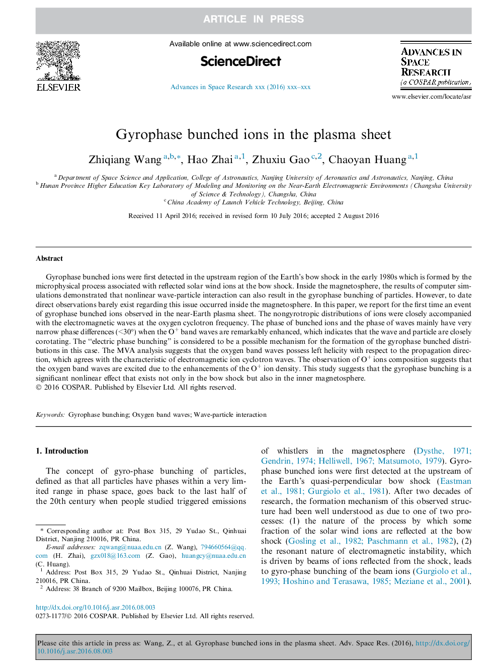 Gyrophase bunched ions in the plasma sheet