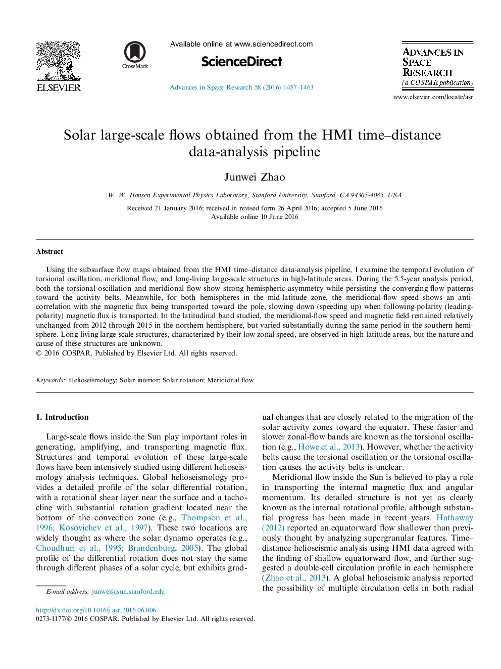 Solar large-scale flows obtained from the HMI time-distance data-analysis pipeline