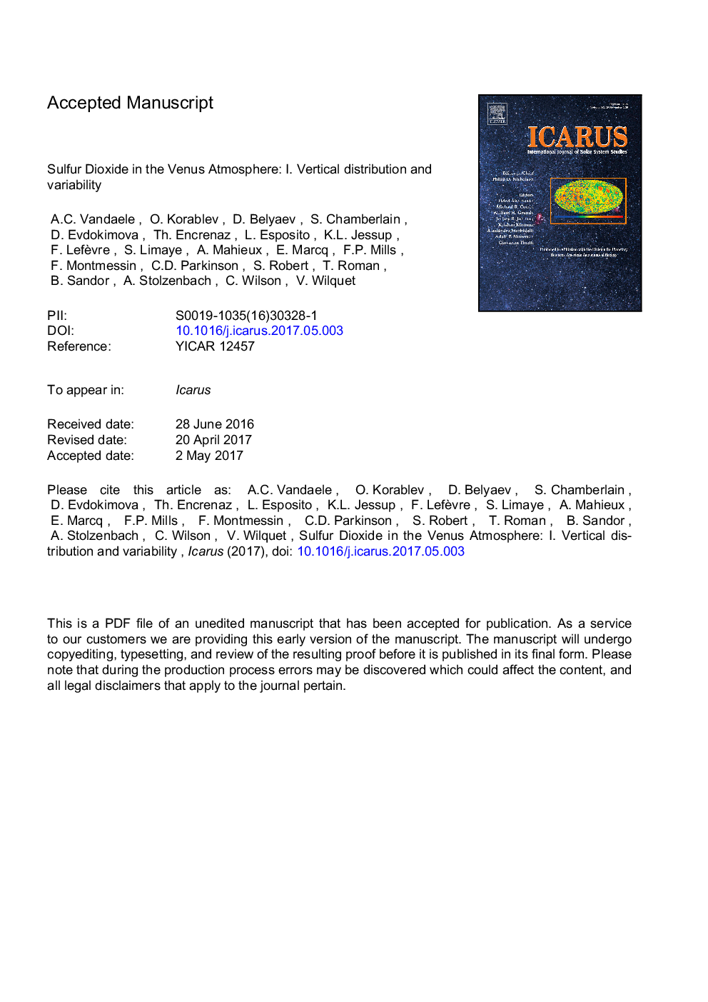 Sulfur dioxide in the Venus atmosphere: I. Vertical distribution and variability