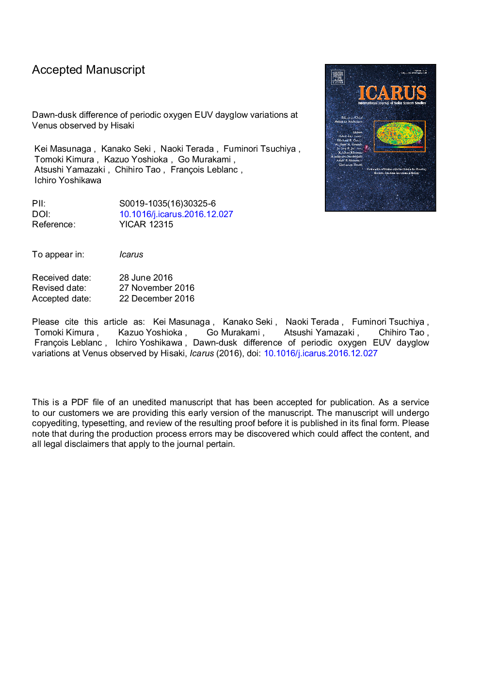 Dawn-dusk difference of periodic oxygen EUV dayglow variations at Venus observed by Hisaki