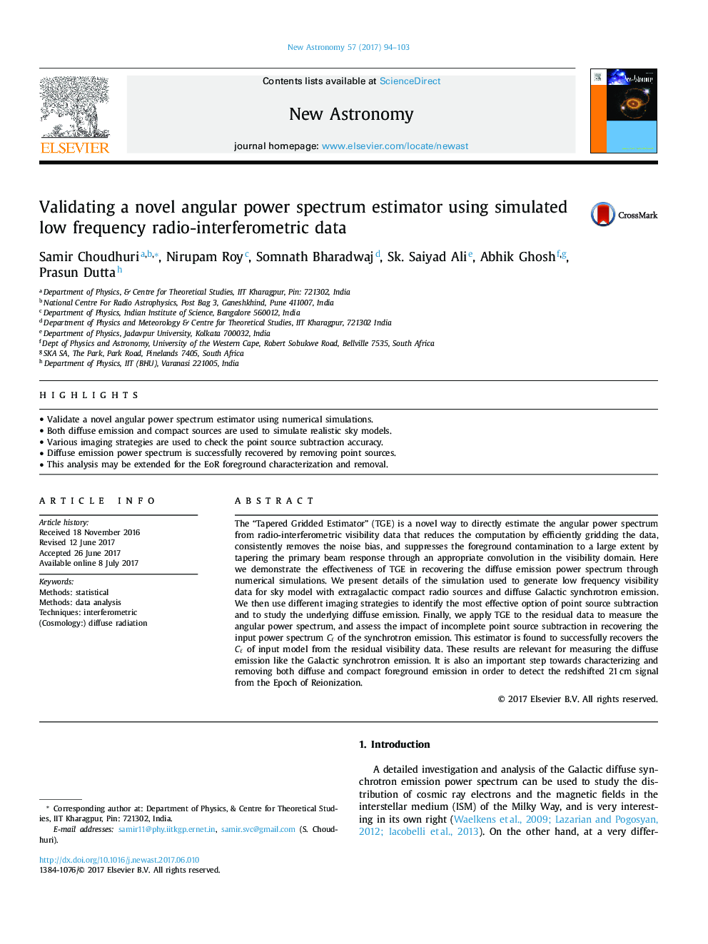 Validating a novel angular power spectrum estimator using simulated low frequency radio-interferometric data