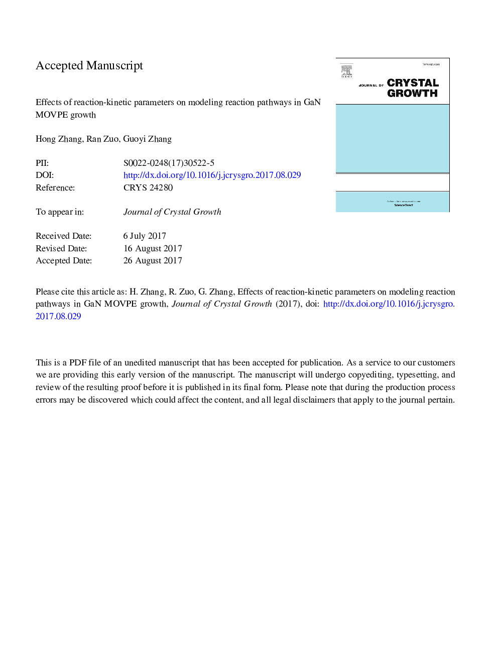 Effects of reaction-kinetic parameters on modeling reaction pathways in GaN MOVPE growth