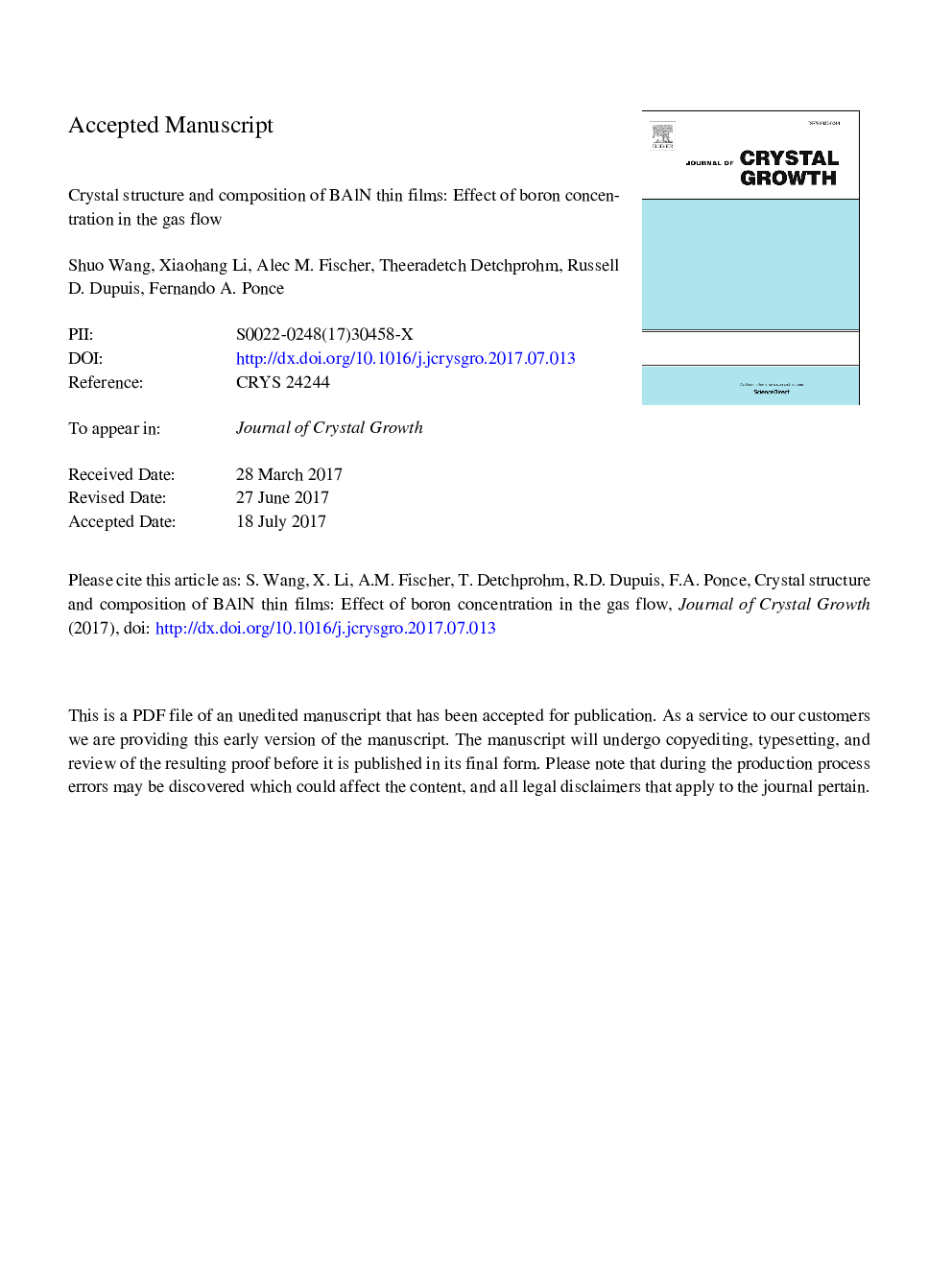 Crystal structure and composition of BAlN thin films: Effect of boron concentration in the gas flow