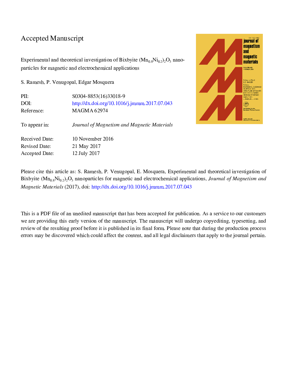 Experimental and theoretical investigation of Bixbyite (Mn0.8Ni0.2)2O3 nanoparticles for magnetic and electrochemical applications