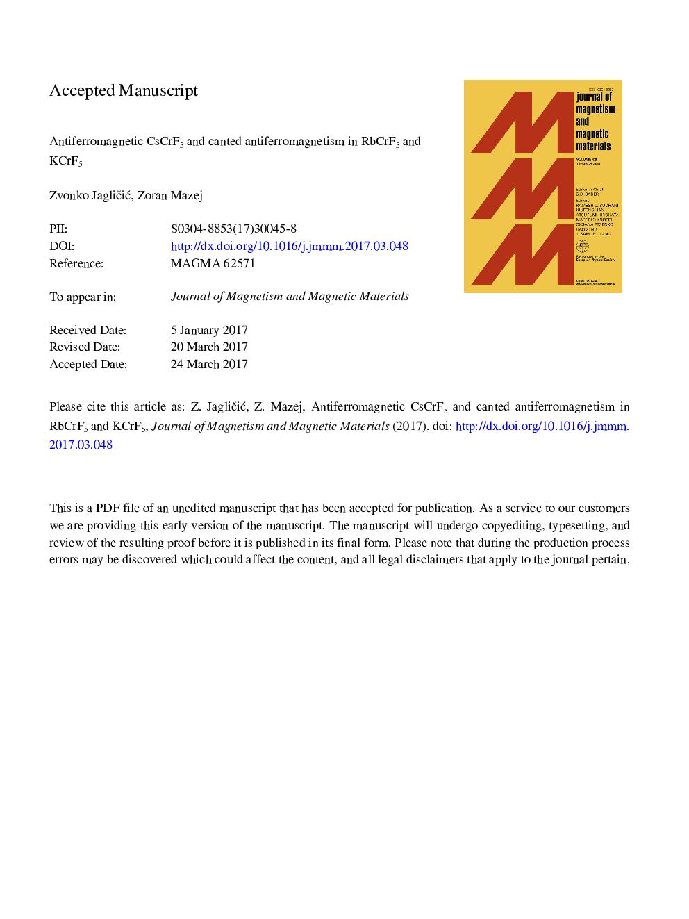 Antiferromagnetic CsCrF5 and canted antiferromagnetism in RbCrF5 and KCrF5