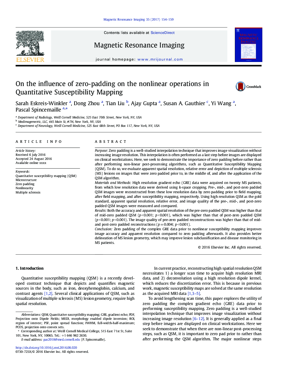 On the influence of zero-padding on the nonlinear operations in Quantitative Susceptibility Mapping