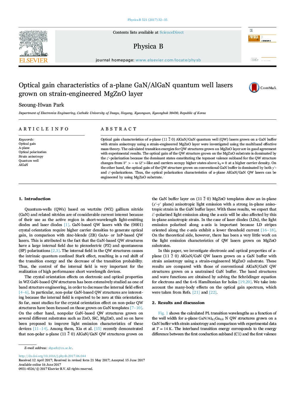 Optical gain characteristics of a-plane GaN/AlGaN quantum well lasers grown on strain-engineered MgZnO layer