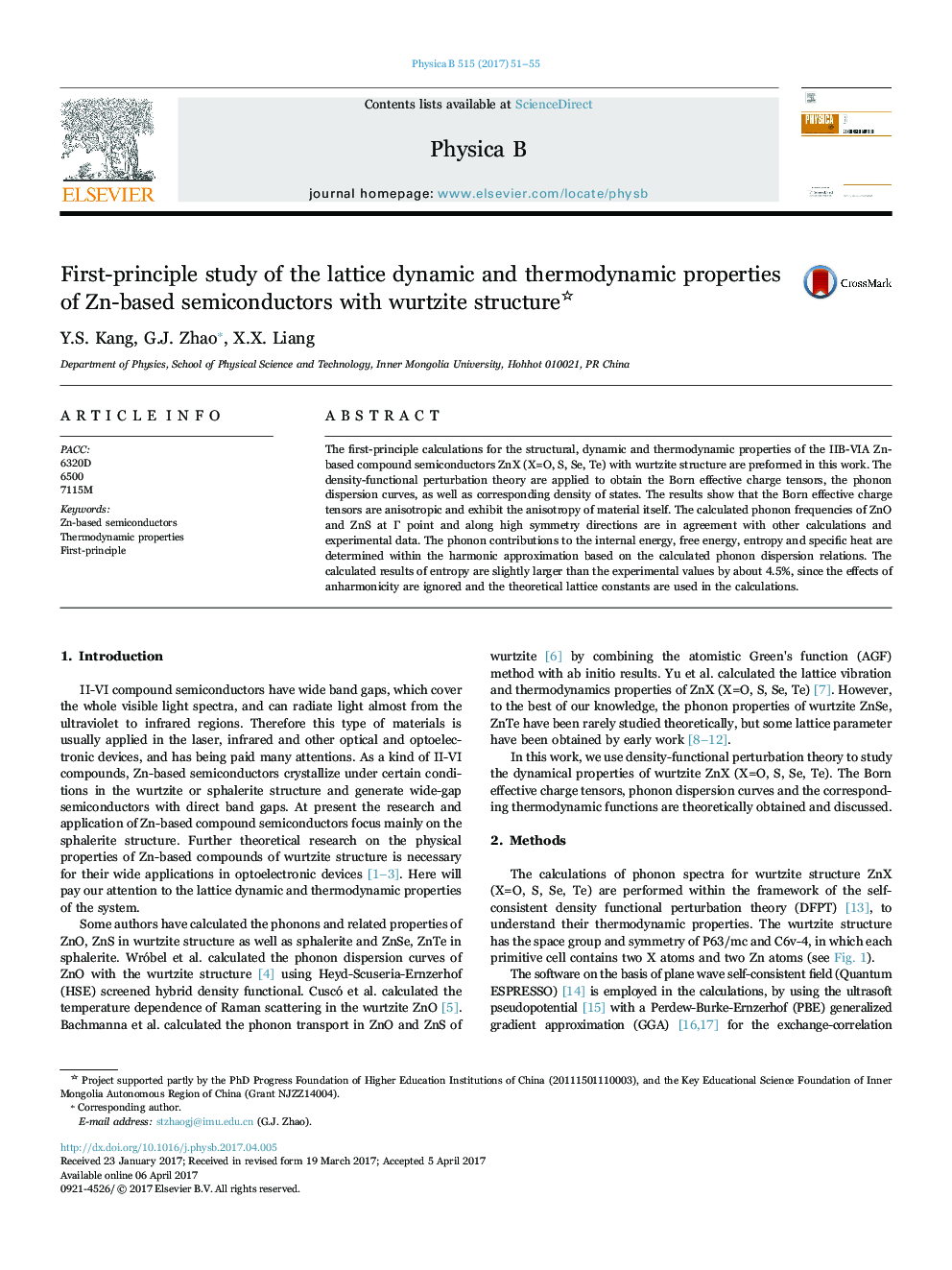 First-principle study of the lattice dynamic and thermodynamic properties of Zn-based semiconductors with wurtzite structure