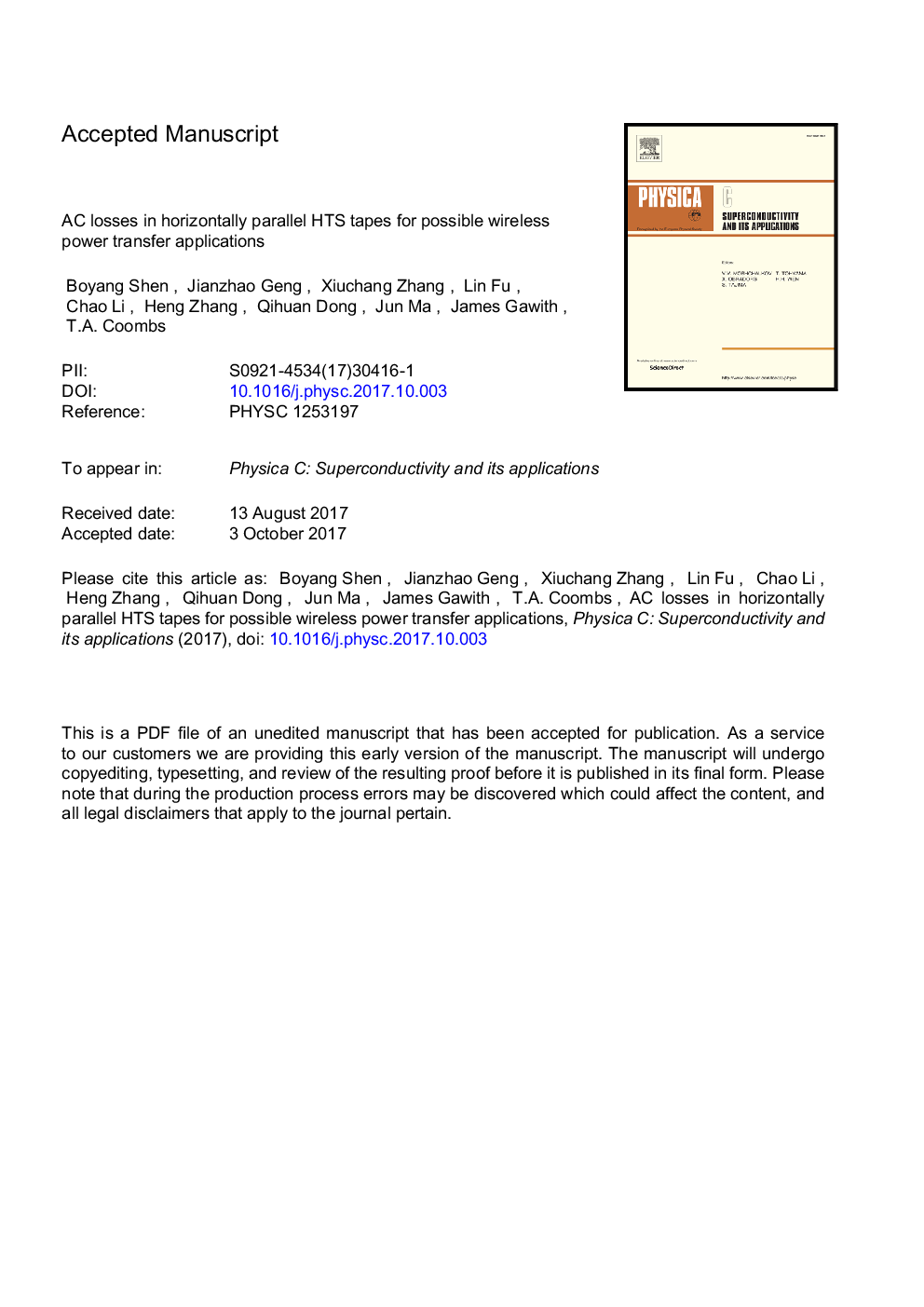 AC losses in horizontally parallel HTS tapes for possible wireless power transfer applications