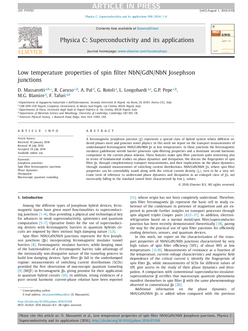 Low temperature properties of spin filter NbN/GdN/NbN Josephson junctions