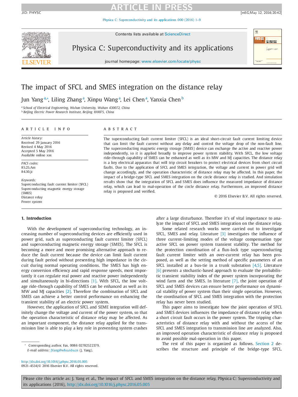 The impact of SFCL and SMES integration on the distance relay