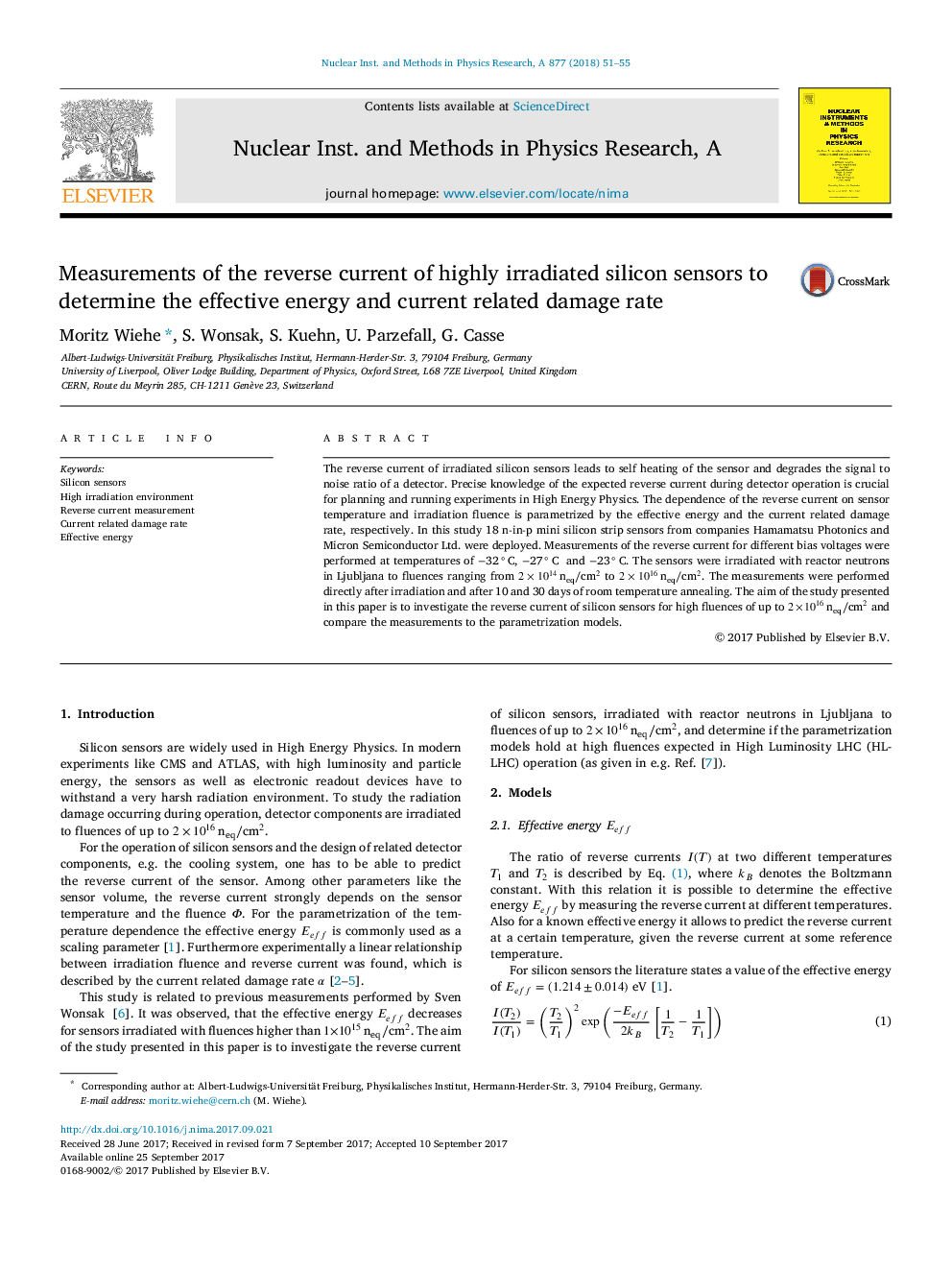 Measurements of the reverse current of highly irradiated silicon sensors to determine the effective energy and current related damage rate