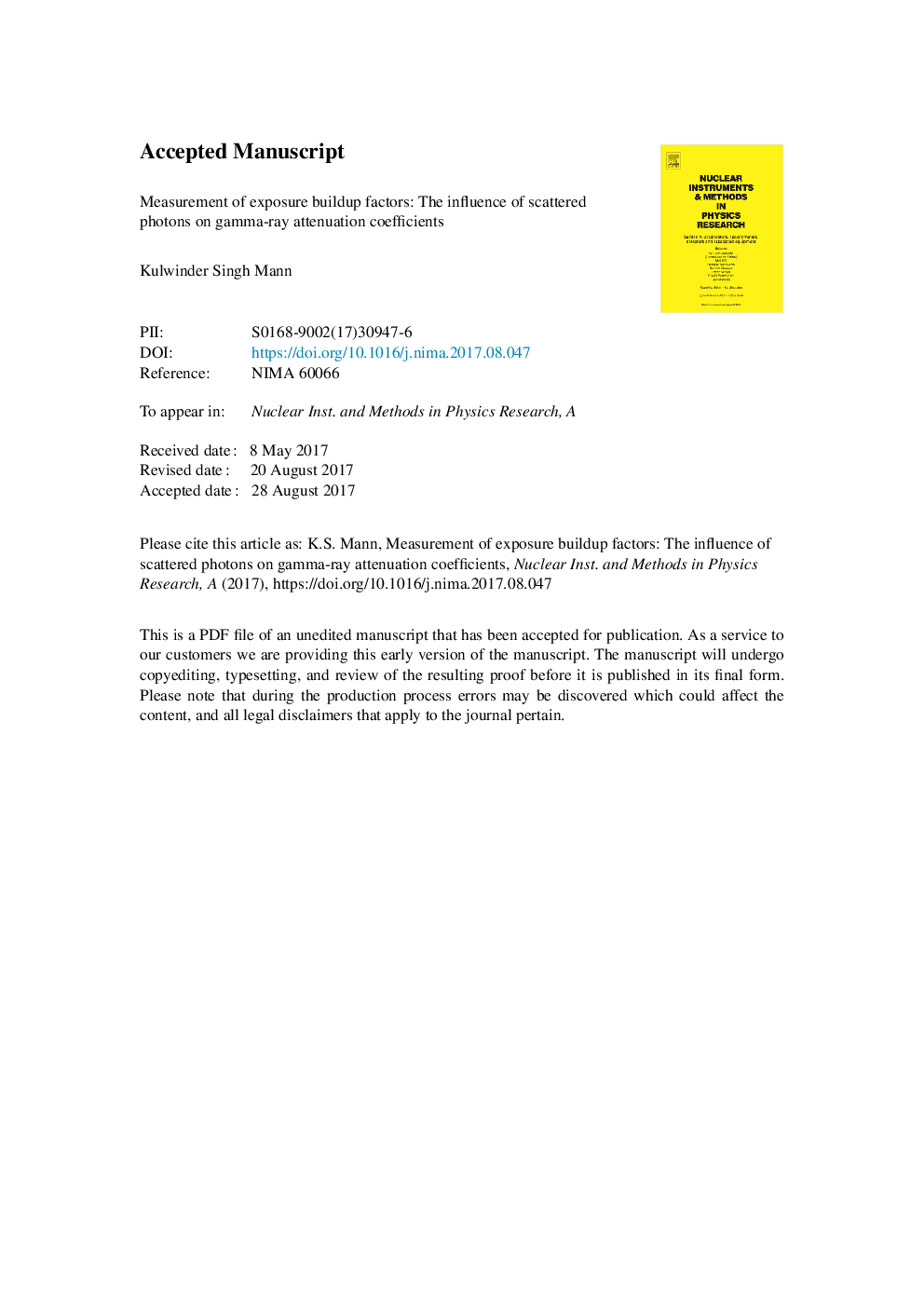 Measurement of exposure buildup factors: The influence of scattered photons on gamma-ray attenuation coefficients